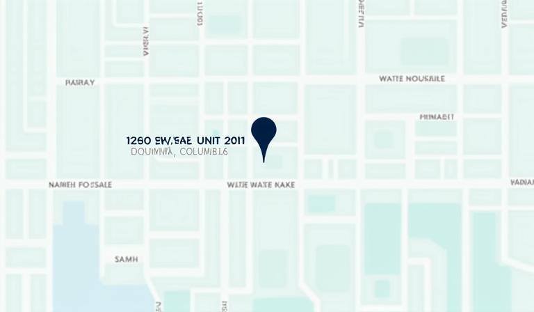 Map of Kelowna showing Ember & Vine location on Water Street